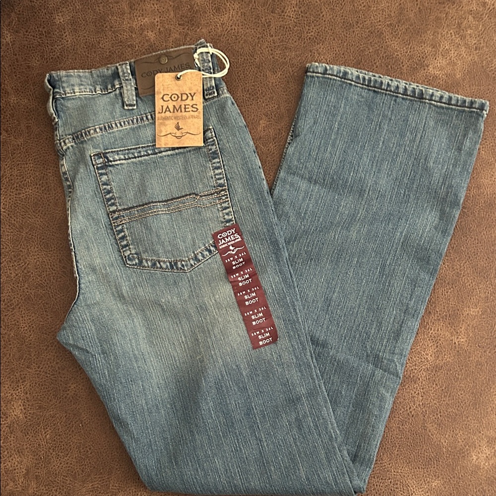 Cody James Men's Bootcut Denim Jeans - Classic Blue